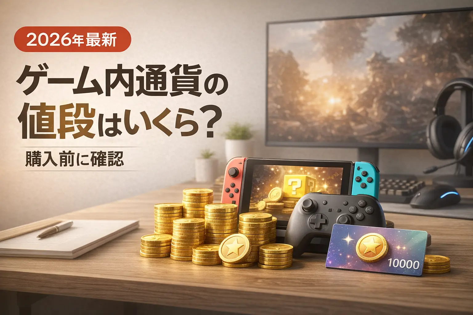 【2026年最新】ゲーム内通貨の値段はいくら？購入前に確認