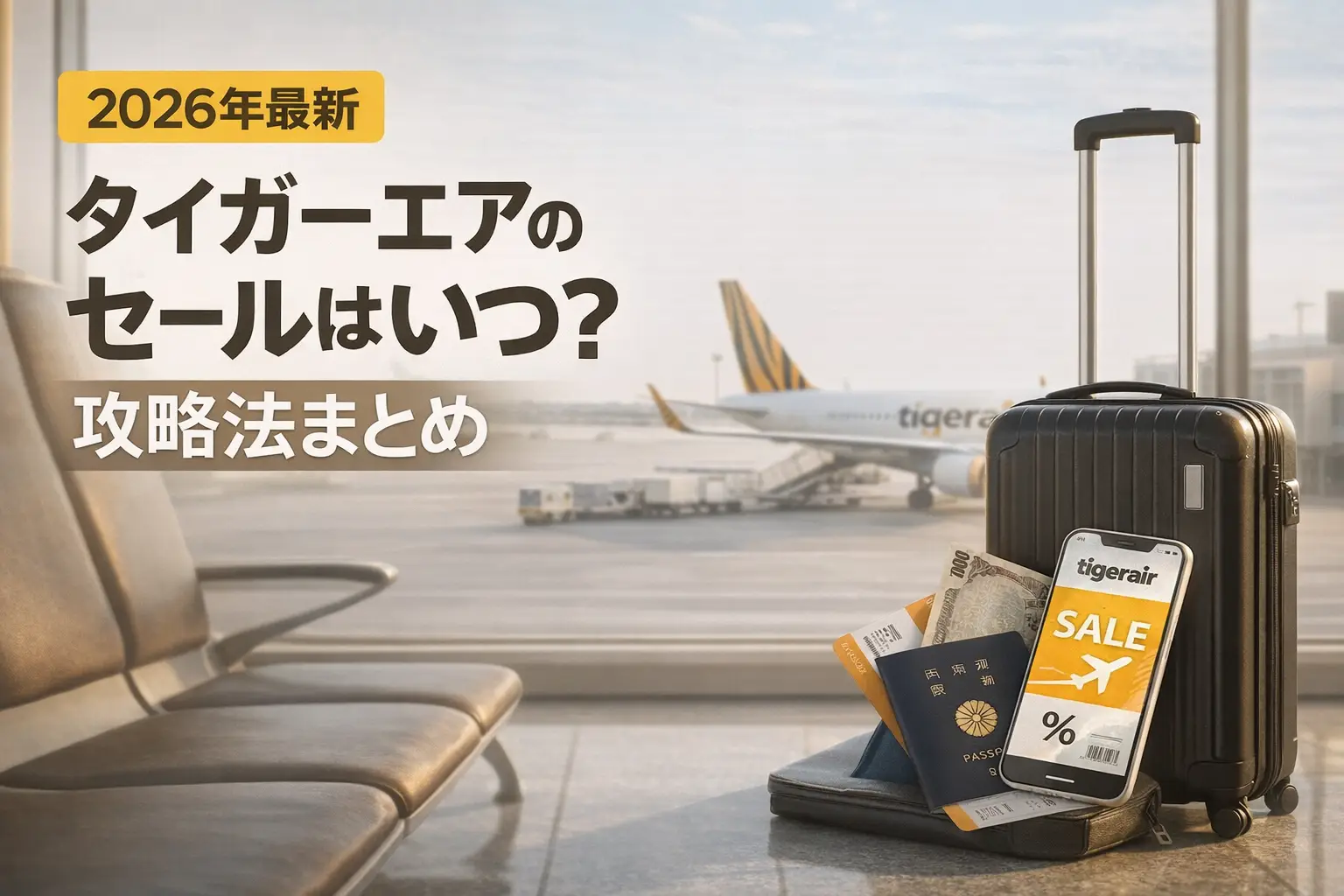 【2026年最新】タイガーエアのセールはいつ？攻略法まとめ