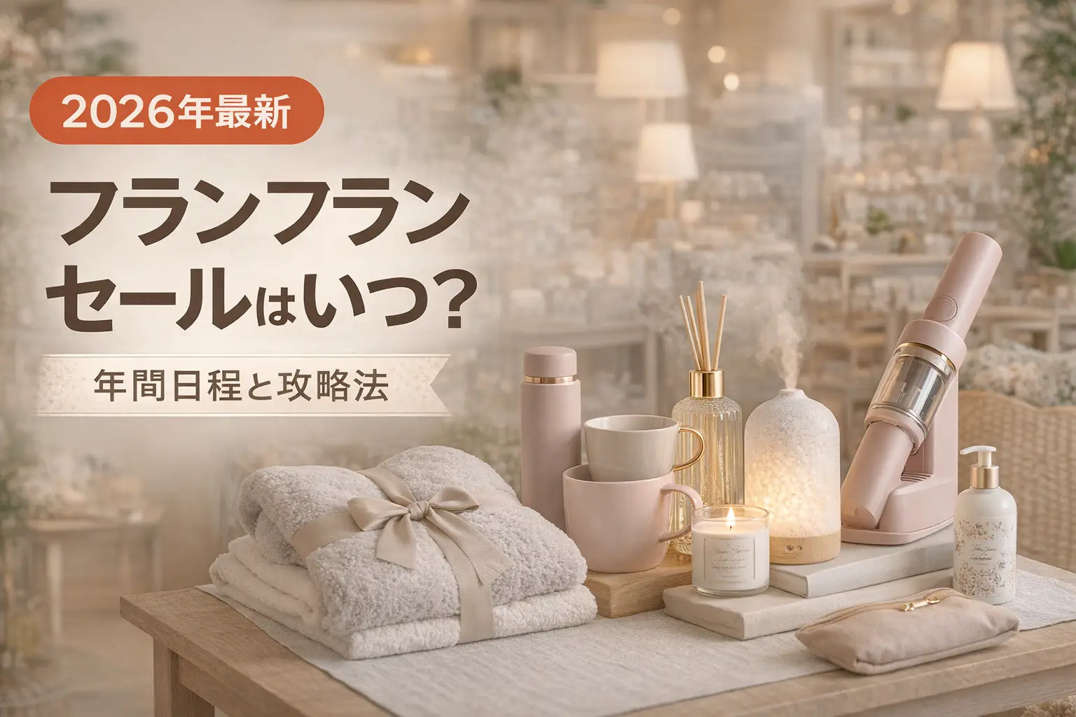 【2026年最新】フランフランセールはいつ？年間日程と攻略法