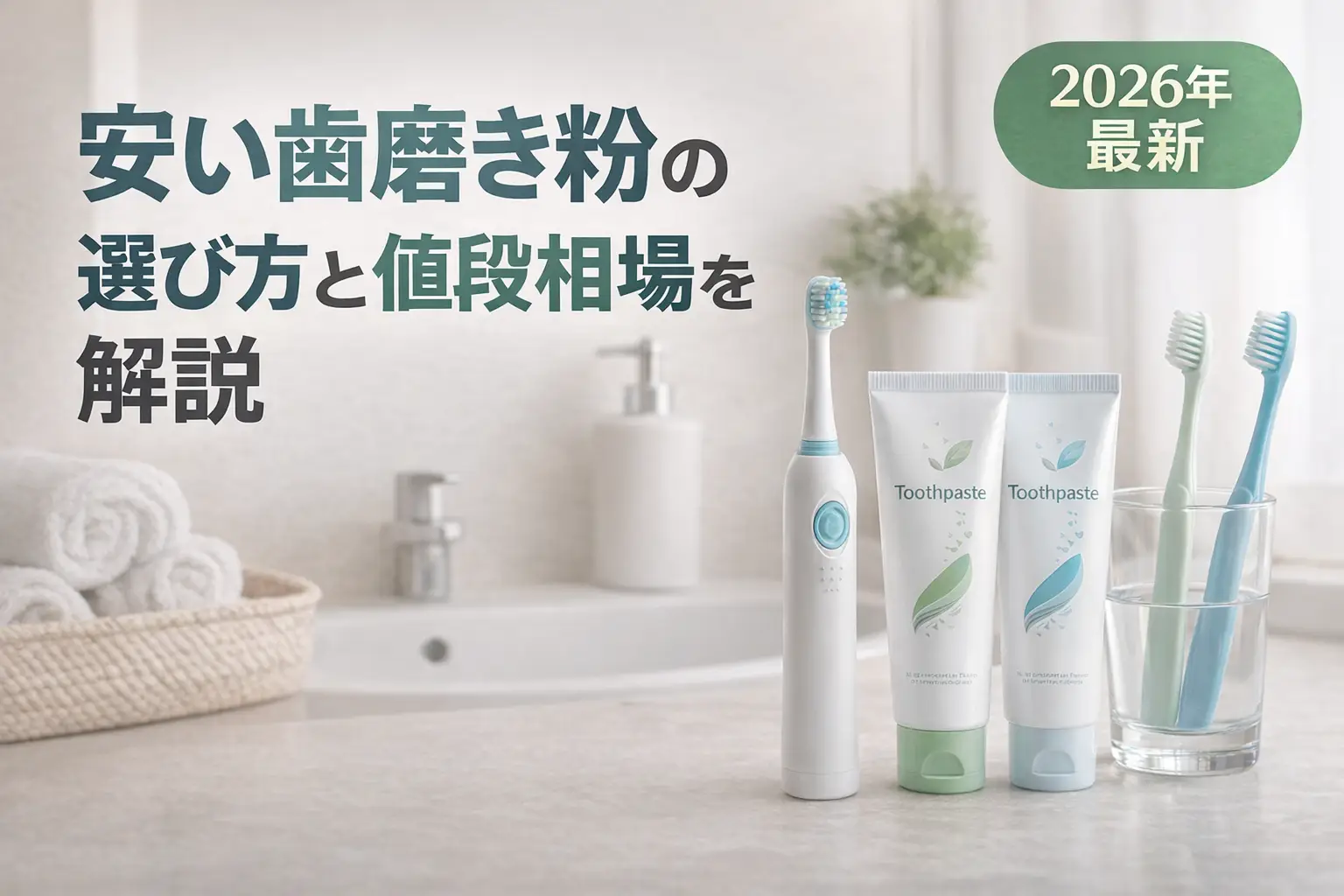 【2026年最新】安い歯磨き粉の選び方と値段相場を解説