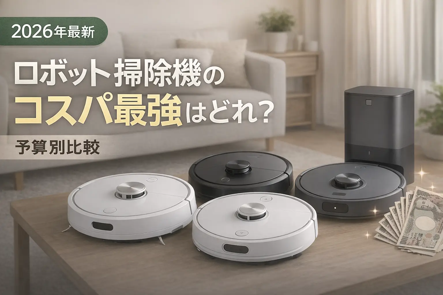 【2026年最新】ロボット掃除機のコスパ最強はどれ？予算別比較
