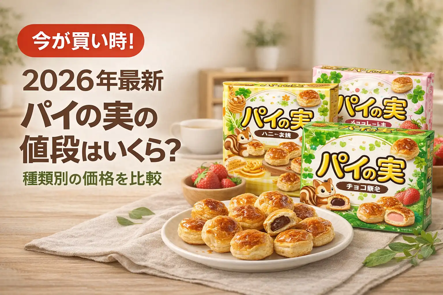 【2026年最新】パイの実の値段はいくら？種類別の価格を比較