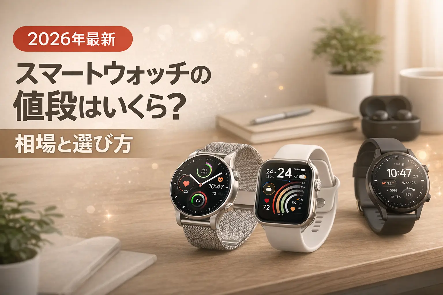 【2026年最新】スマートウォッチの値段はいくら？相場と選び方