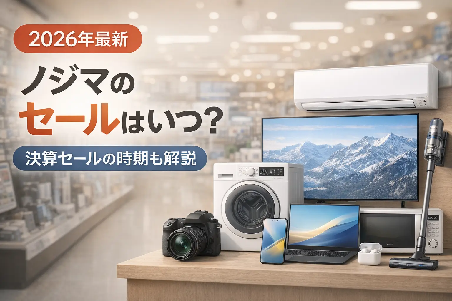 【2026年最新】ノジマのセールはいつ？決算セールの時期も解説