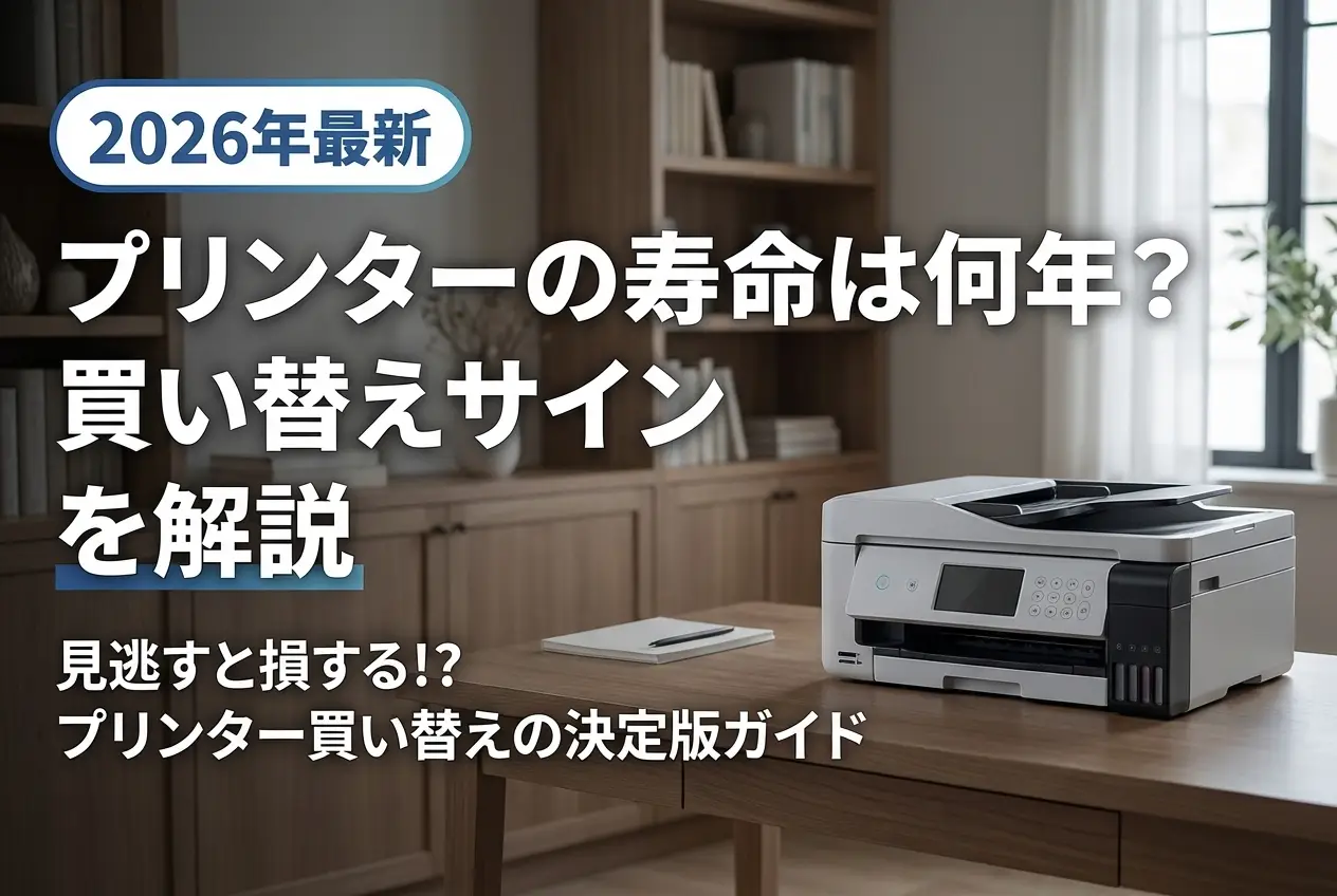 【2026年最新】プリンターの寿命は何年？買い替えサインを解説