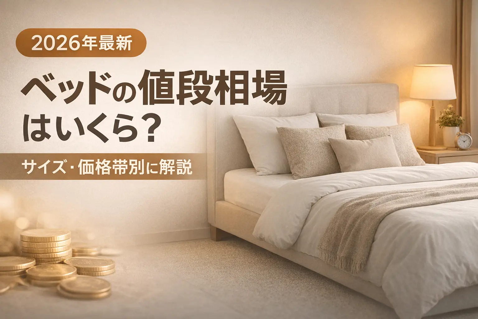【2026年最新】ベッドの値段相場はいくら？サイズ・価格帯別に解説