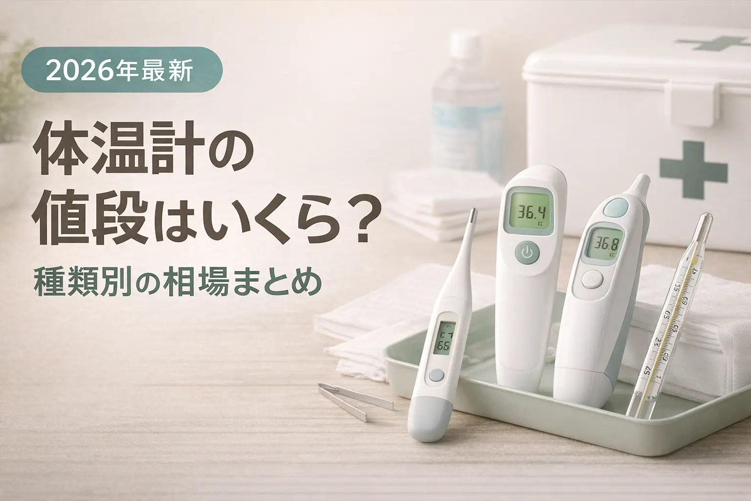 【2026年最新】体温計の値段はいくら？種類別の相場まとめ