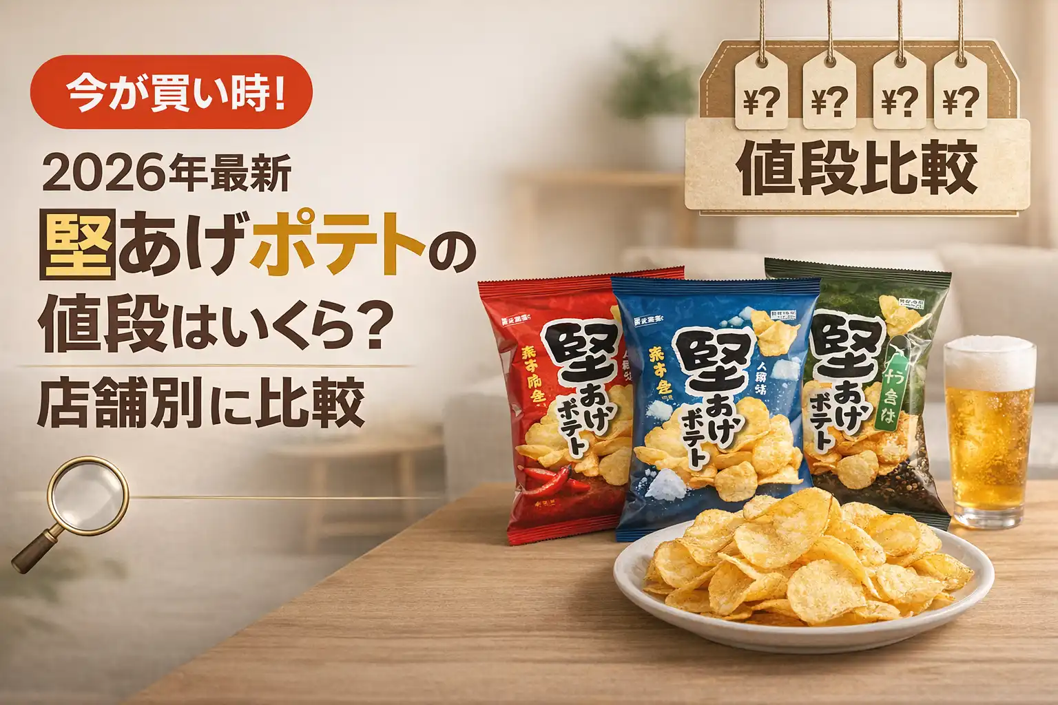 【2026年最新】堅あげポテトの値段はいくら？店舗別に比較