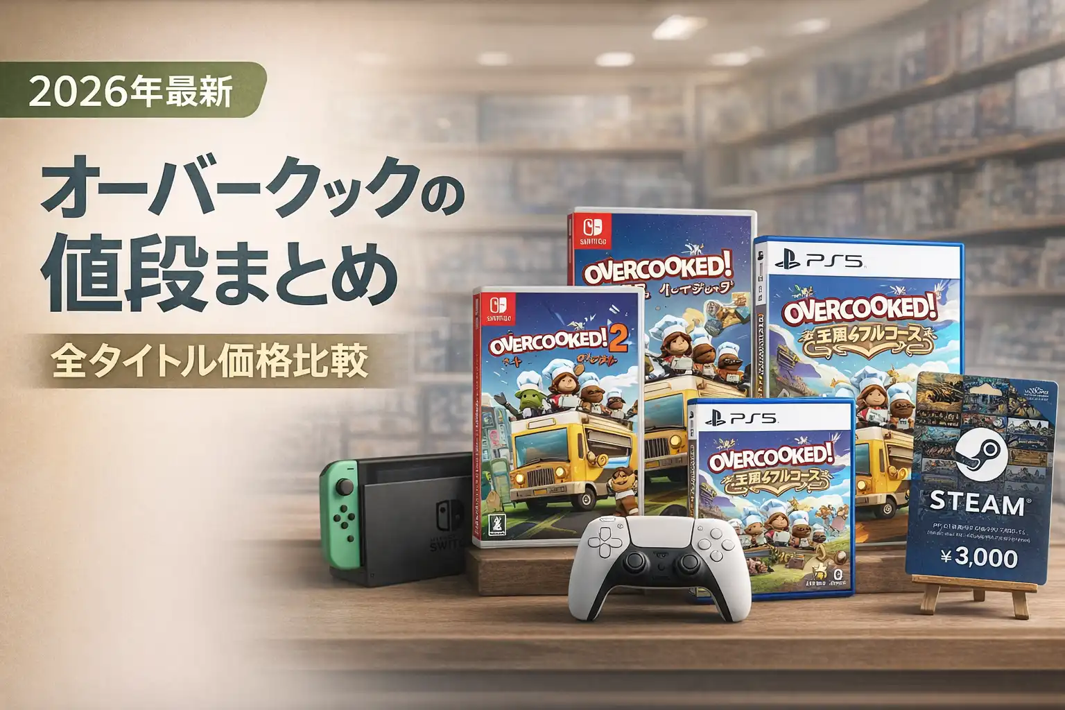 【2026年最新】オーバークックの値段まとめ｜全タイトル価格比較