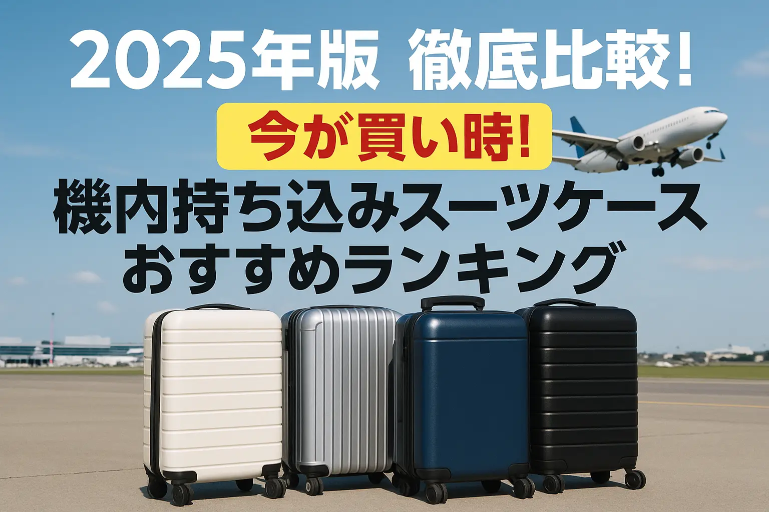 【2025年版】徹底比較！機内持ち込みスーツケースおすすめランキング