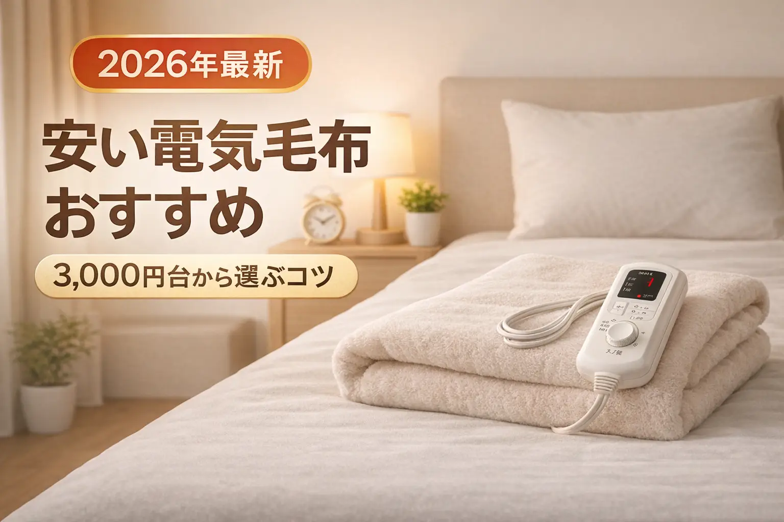【2026年最新】安い電気毛布おすすめ｜3,000円台から選ぶコツ