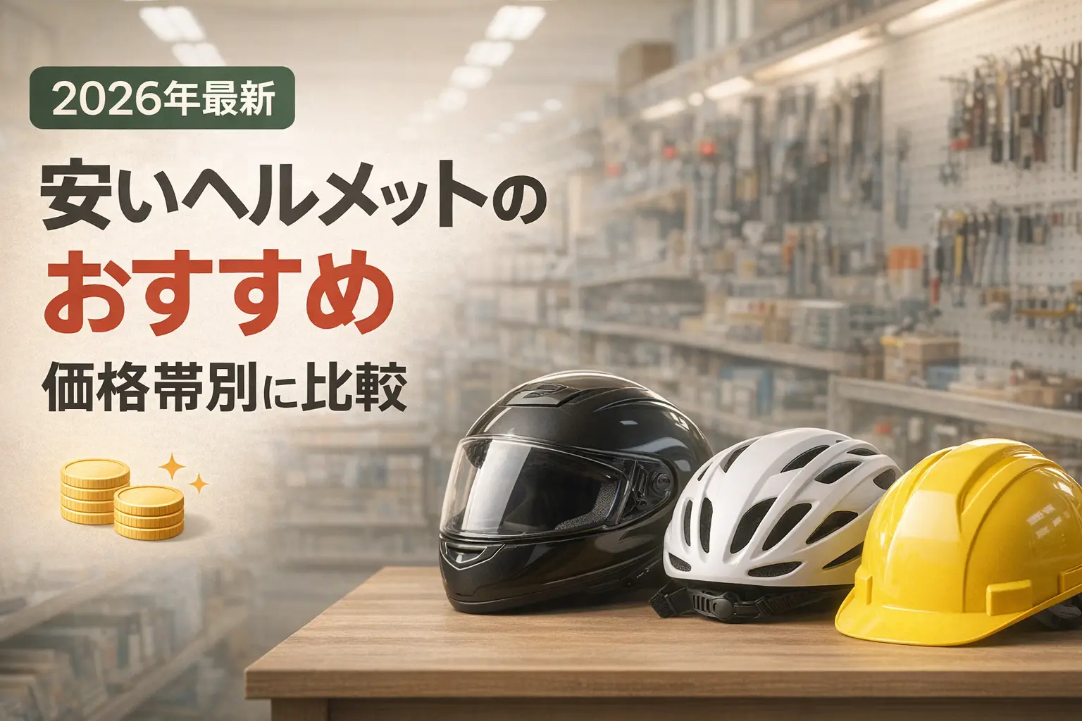 【2026年最新】安いヘルメットのおすすめを価格帯別に比較