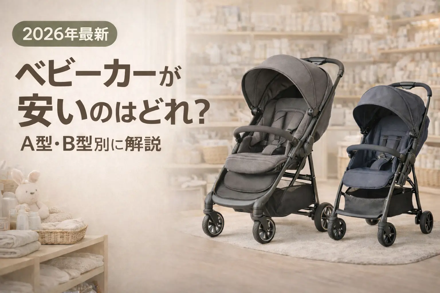 【2026年最新】ベビーカーが安いのはどれ？A型・B型別に解説