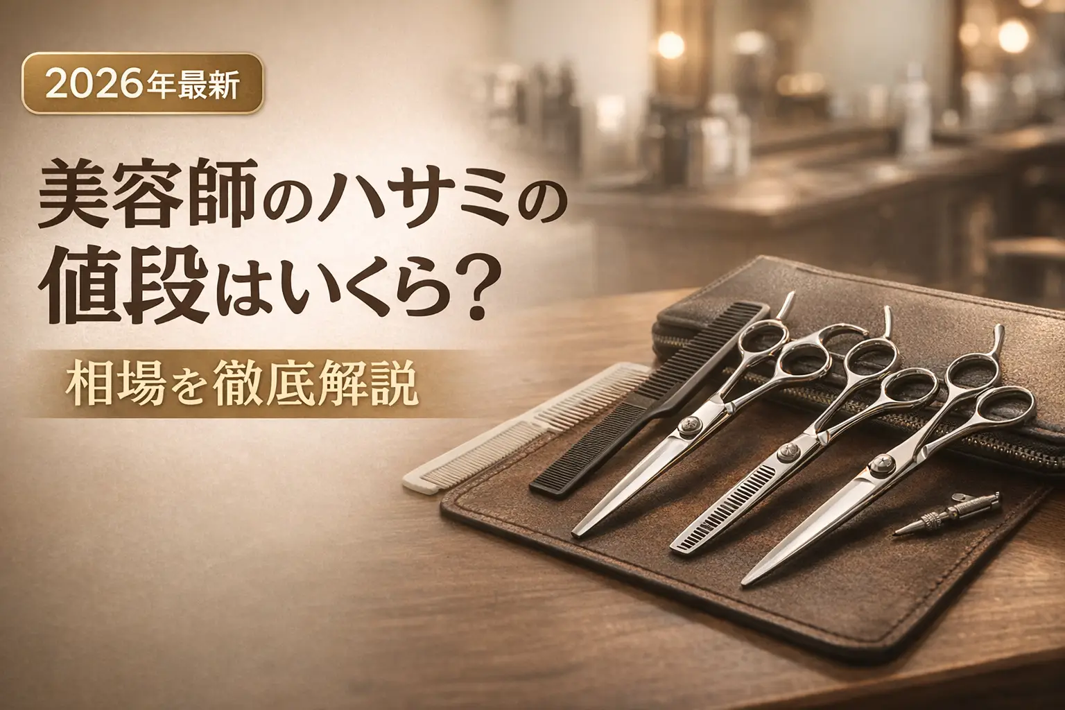 【2026年最新】美容師のハサミの値段はいくら？相場を徹底解説