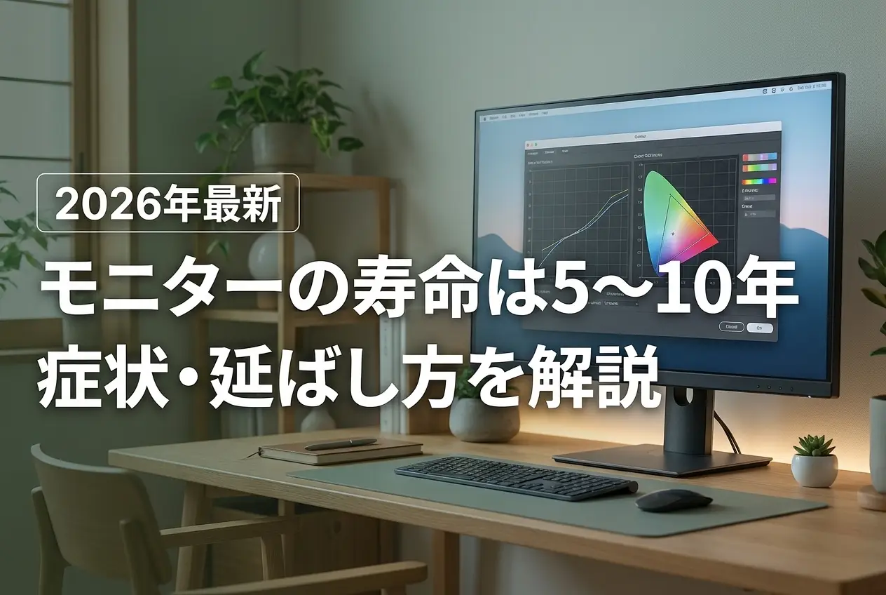 【2026年最新】モニターの寿命は5〜10年｜症状・延ばし方を解説