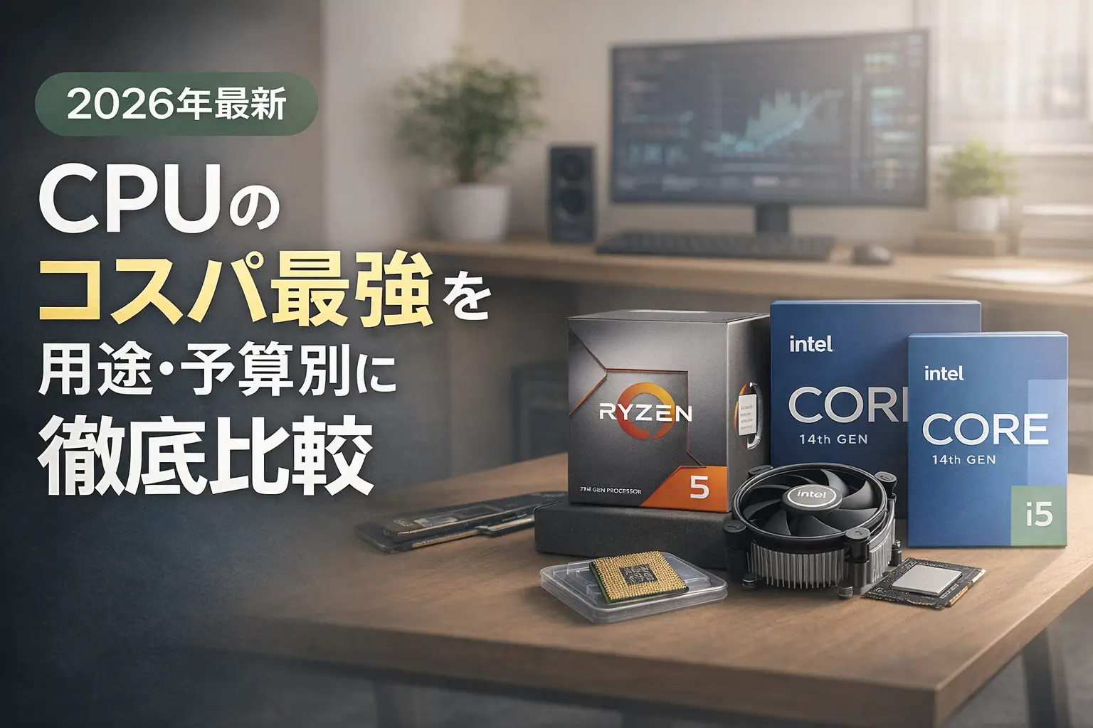 【2026年最新】CPUのコスパ最強を用途・予算別に徹底比較