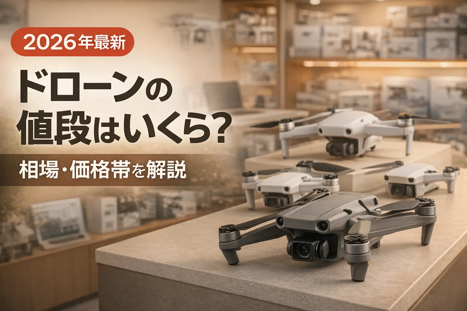 【2026年最新】ドローンの値段はいくら？相場・価格帯を解説