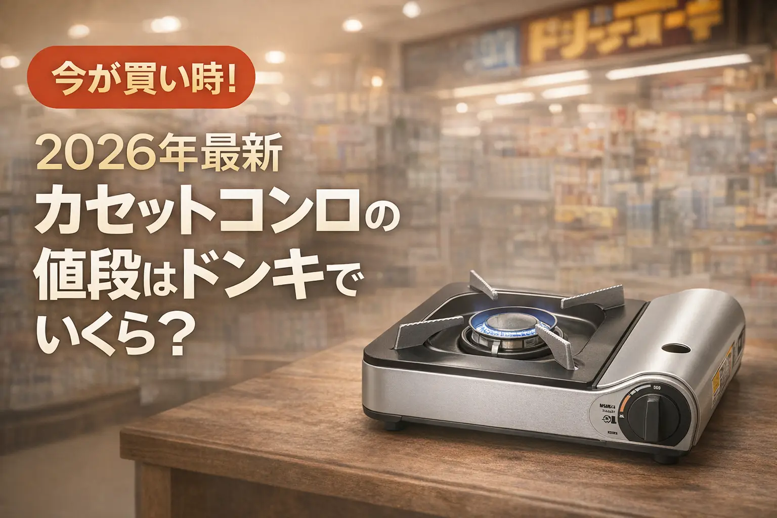【2026年最新】カセットコンロの値段はドンキでいくら？