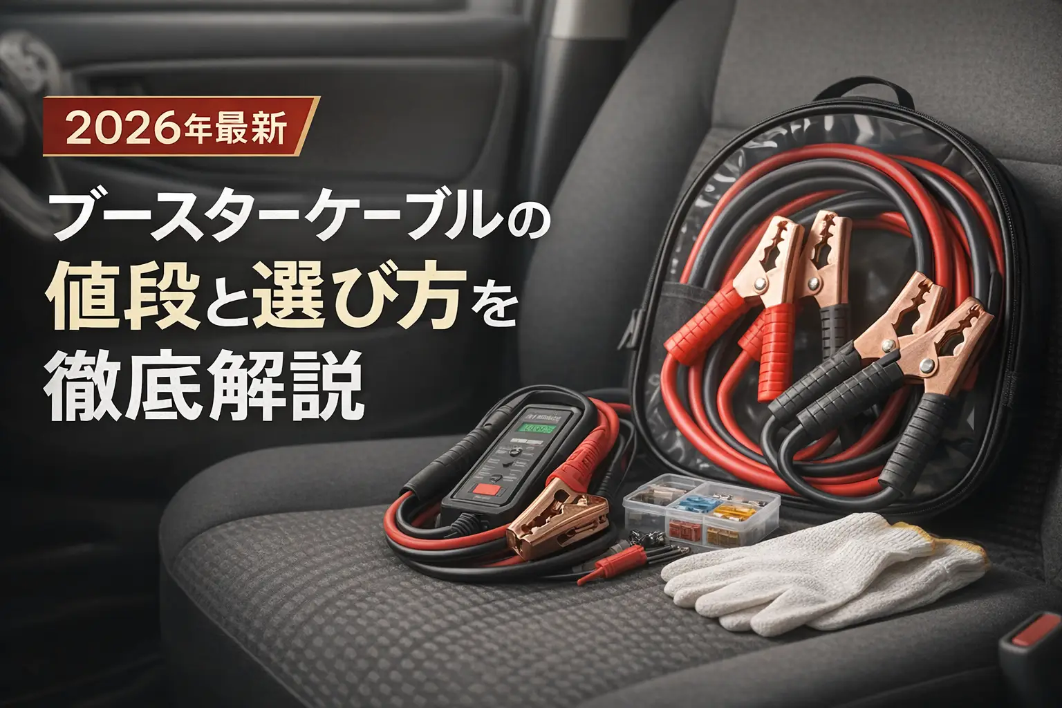 【2026年最新】ブースターケーブルの値段と選び方を徹底解説