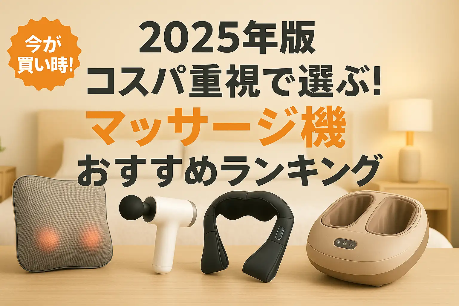 【2025年版】コスパ重視で選ぶ！マッサージ機おすすめランキング