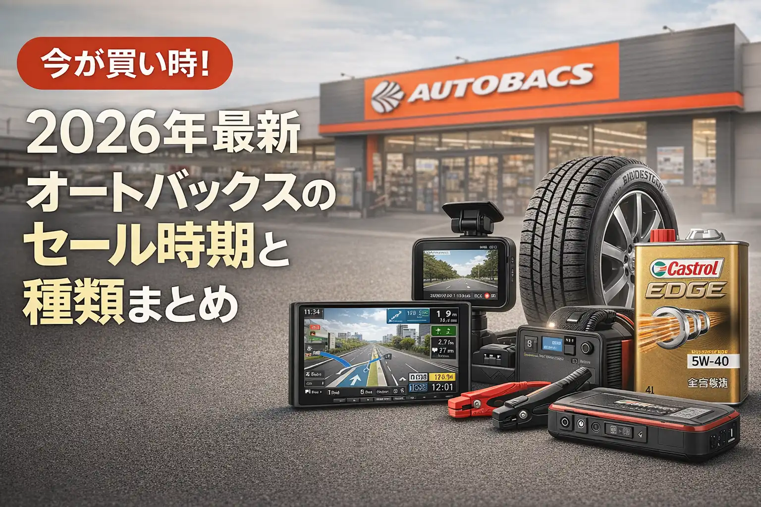 【2026年最新】オートバックスのセール時期と種類まとめ