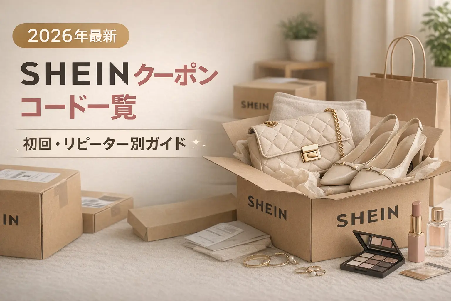 【2026年最新】SHEINクーポンコード一覧｜初回・リピーター別ガイド