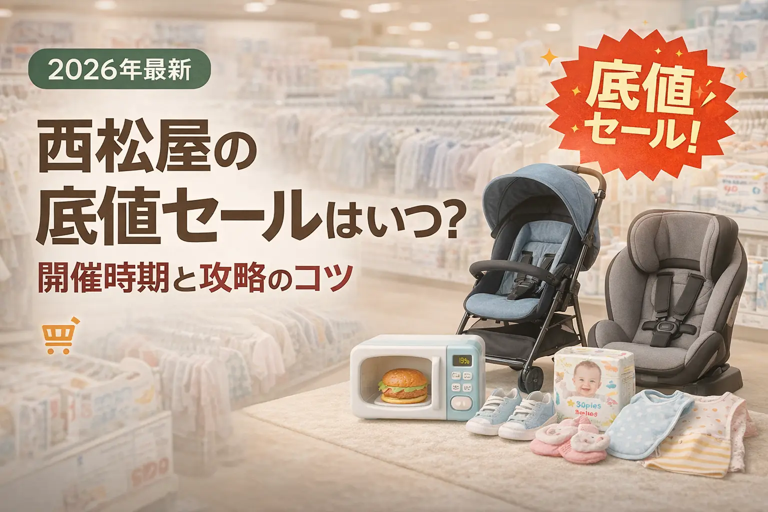 【2026年最新】西松屋の底値セールはいつ？開催時期と攻略のコツ