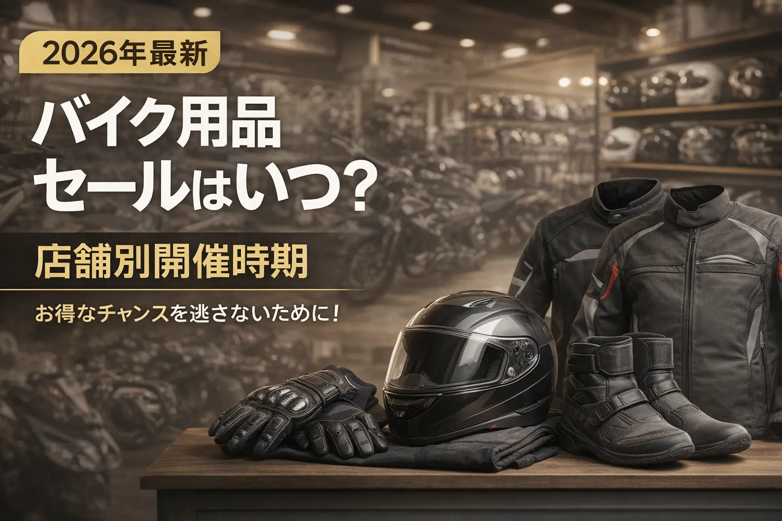 【2026年最新】バイク用品セールはいつ？店舗別開催時期