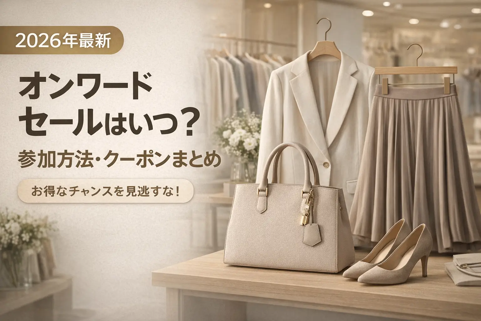 【2026年最新】オンワード セールはいつ？参加方法・クーポンまとめ