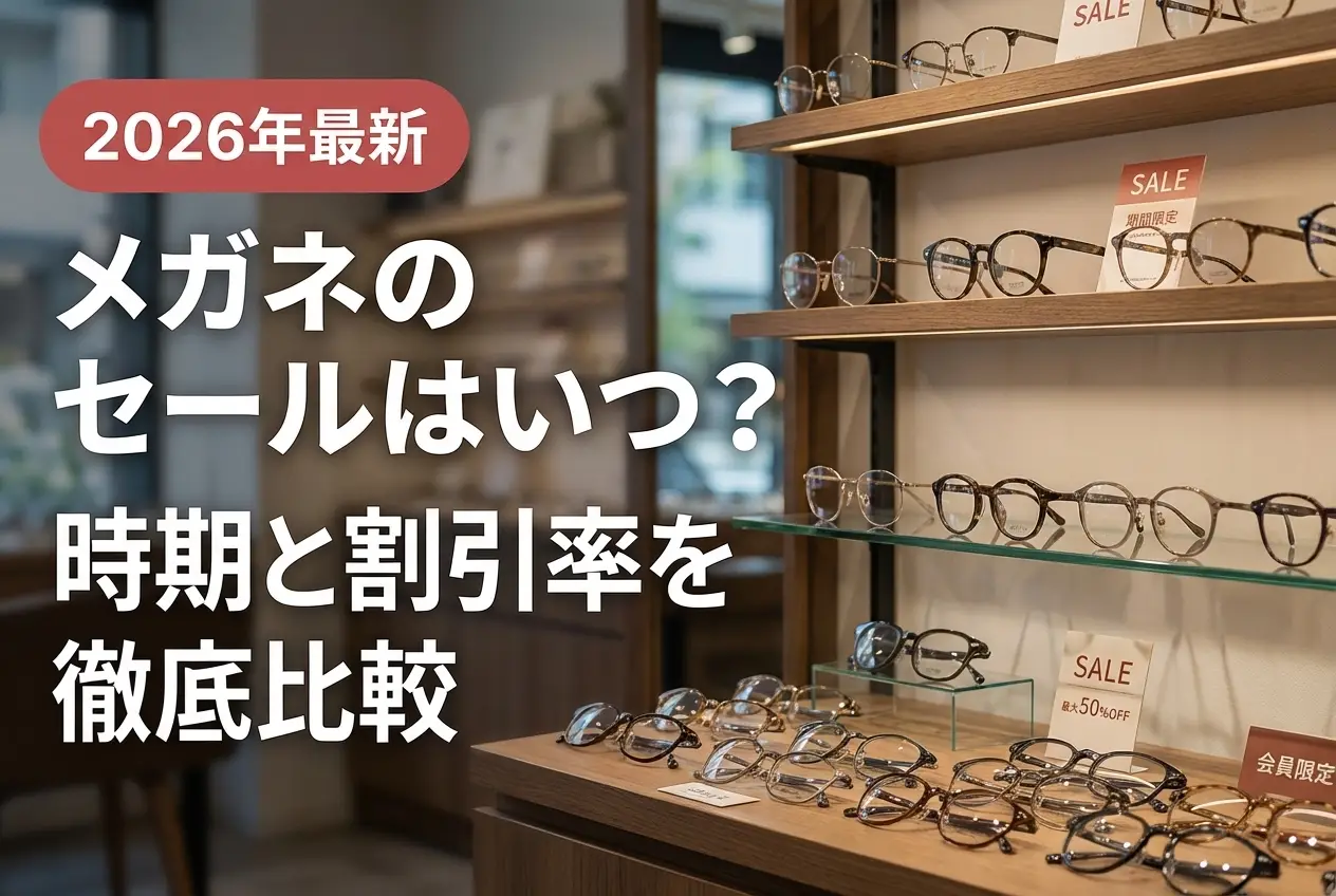 【2026年最新】メガネのセールはいつ？時期と割引率を徹底比較