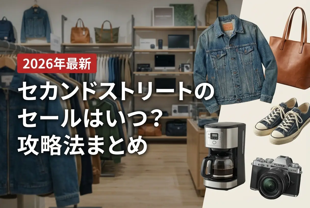【2026年最新】セカンドストリートのセールはいつ？攻略法まとめ