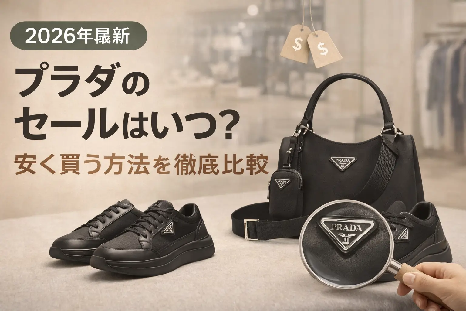 【2026年最新】プラダのセールはいつ？安く買う方法を徹底比較
