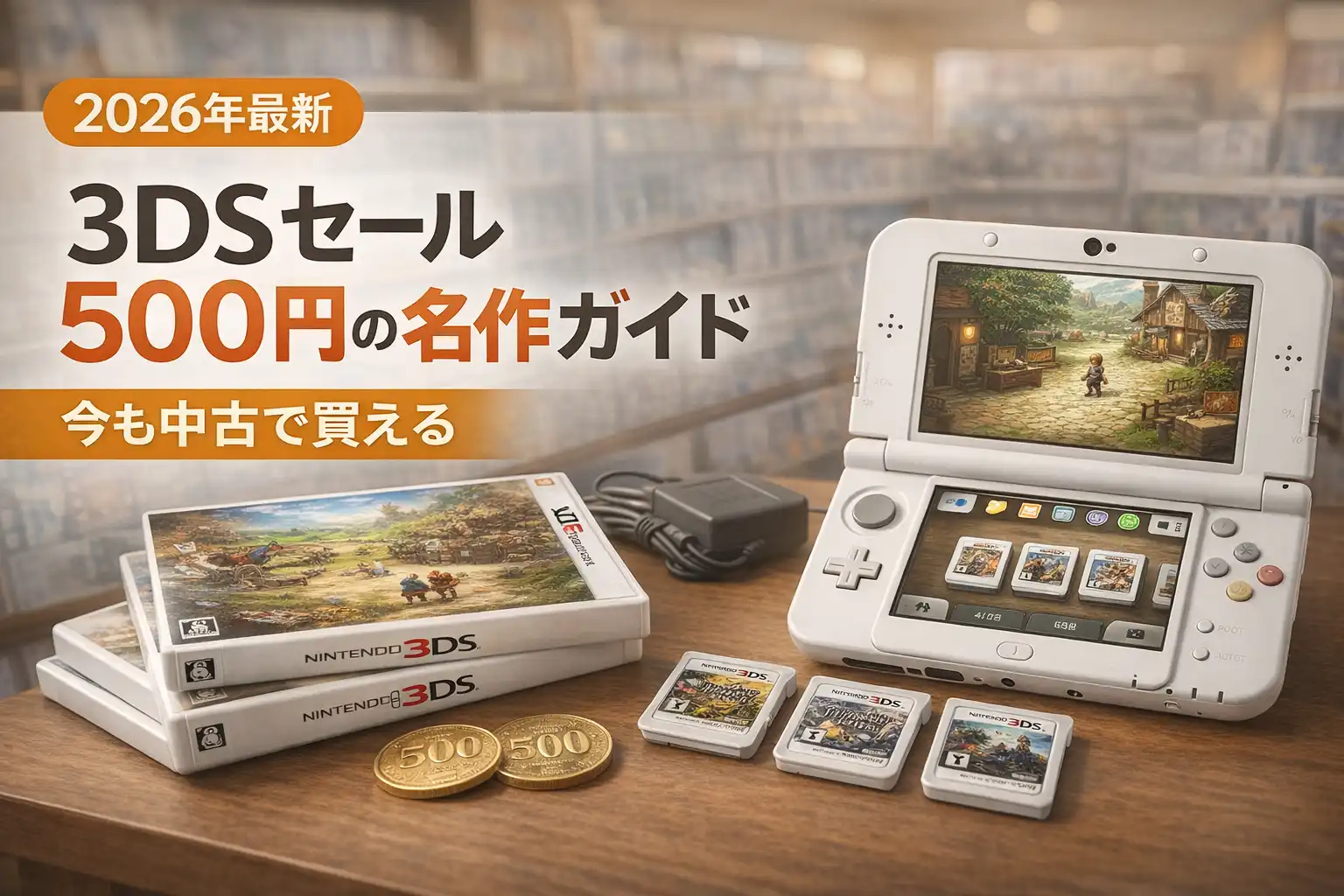 【2026年最新】3DS セール 500円の名作ガイド｜今も中古で買える