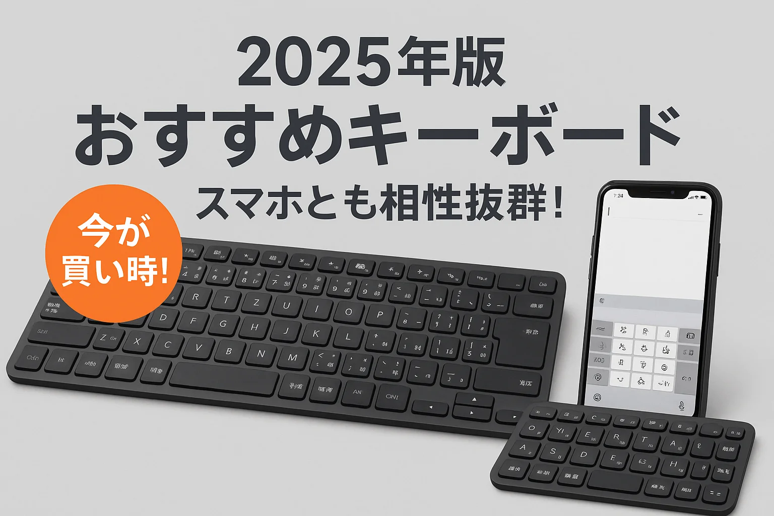 2025年版 コスパ抜群キーボードおすすめランキング｜スマホとも相性抜群！