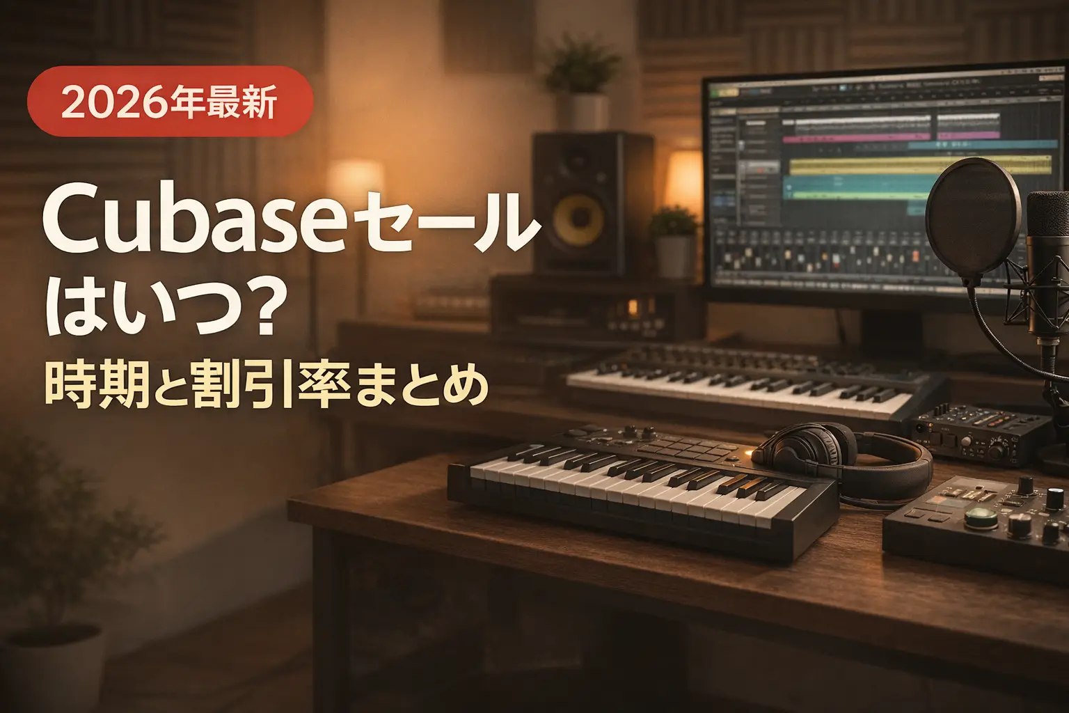 【2026年最新】Cubaseセールはいつ？時期と割引率まとめ
