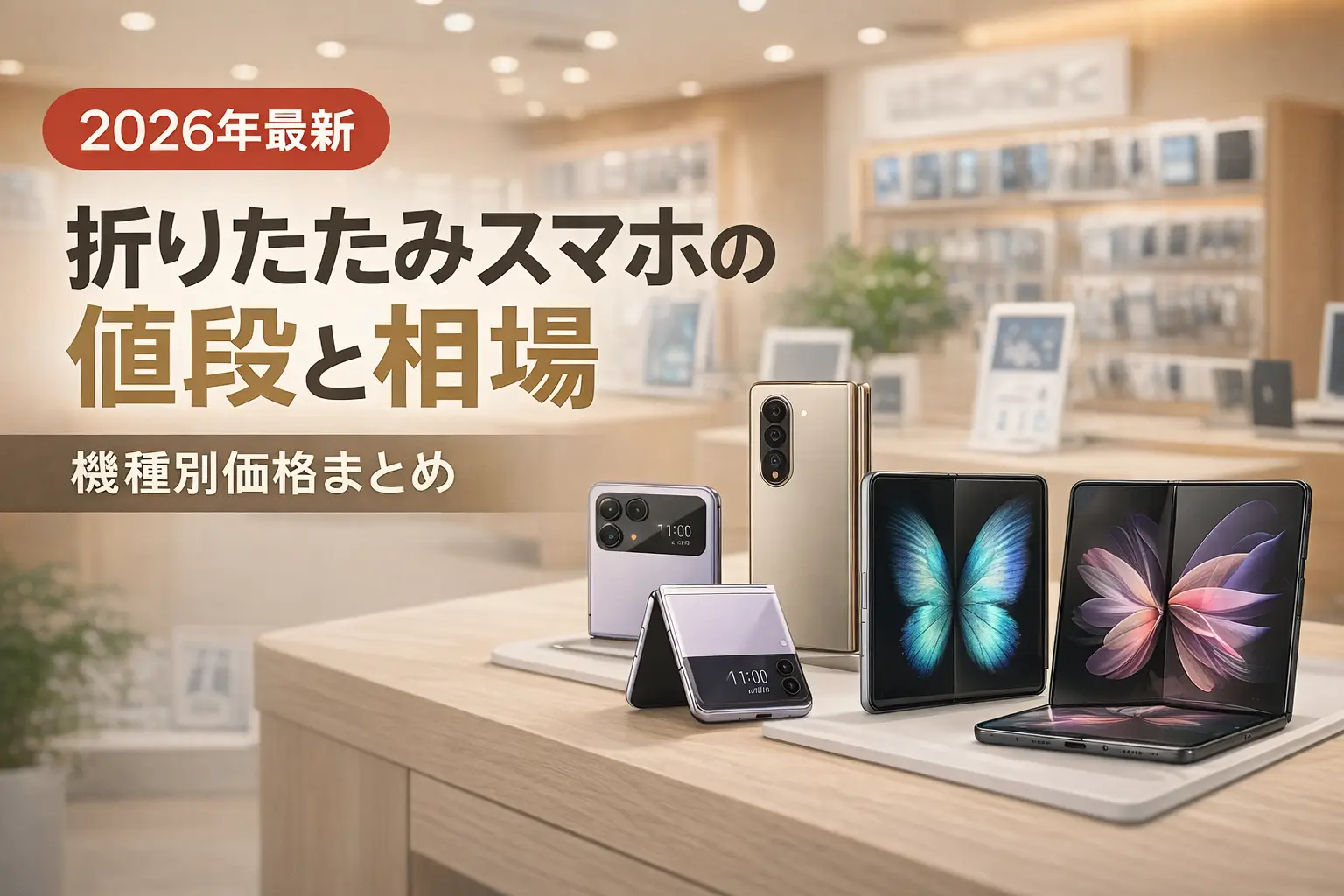 【2026年最新】折りたたみスマホの値段と相場｜機種別価格まとめ