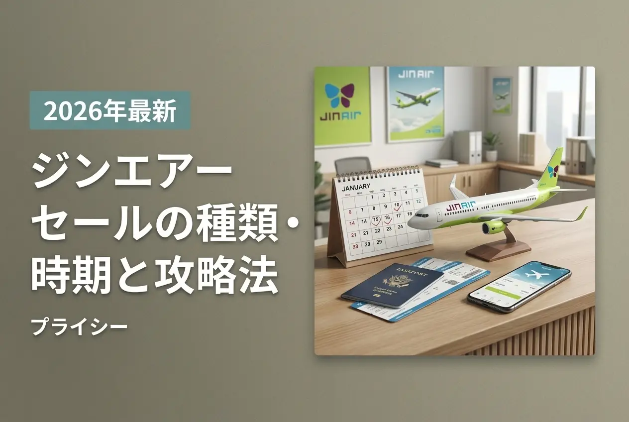 【2026年最新】ジンエアー セールの種類・時期と攻略法｜プライシー