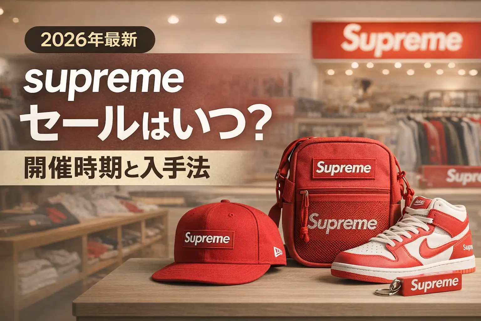 【2026年最新】supreme セールはいつ？開催時期と入手法