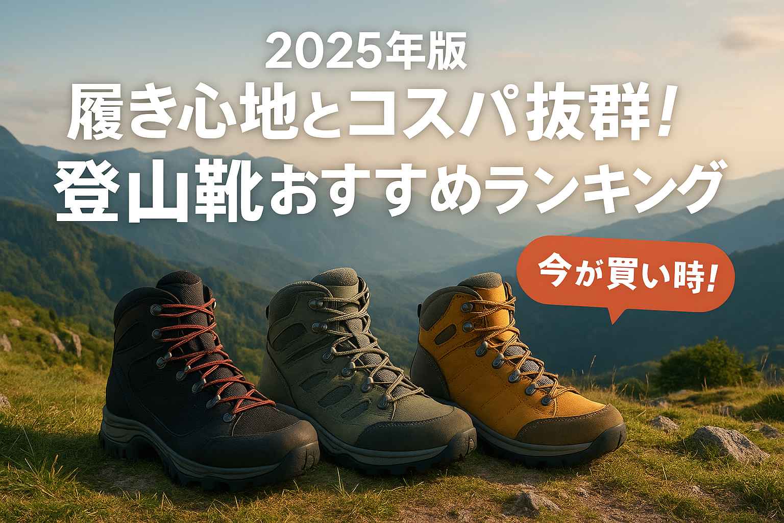 【2025年版】履き心地とコスパ抜群！登山靴おすすめランキング
