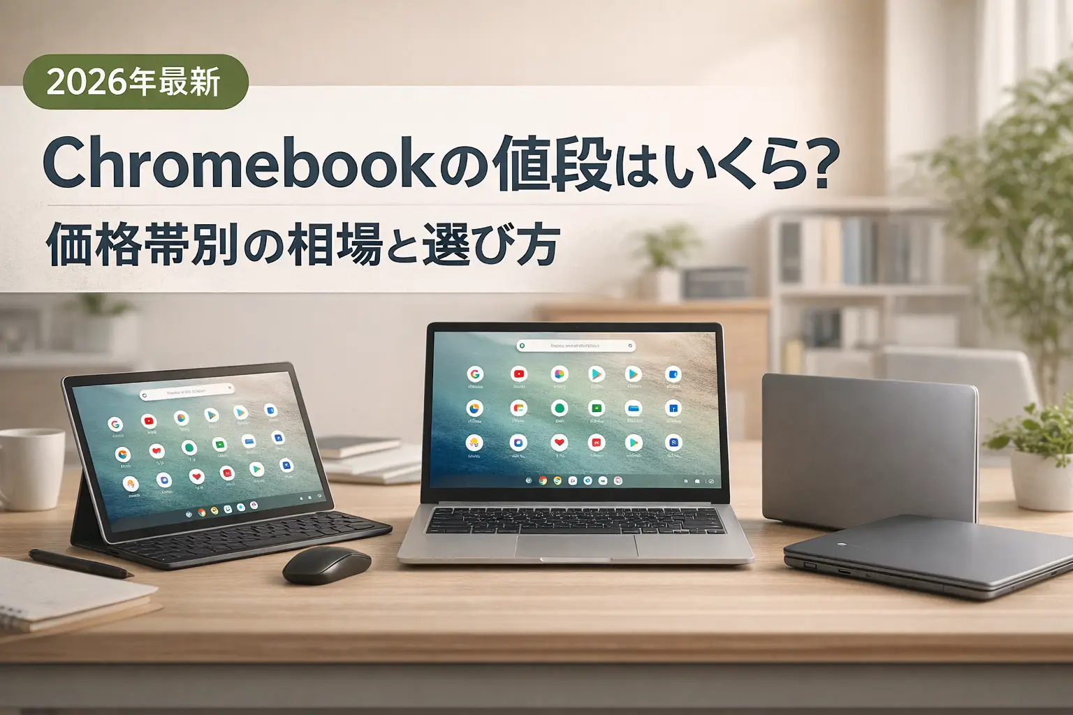 【2026年最新】Chromebookの値段はいくら？価格帯別の相場と選び方