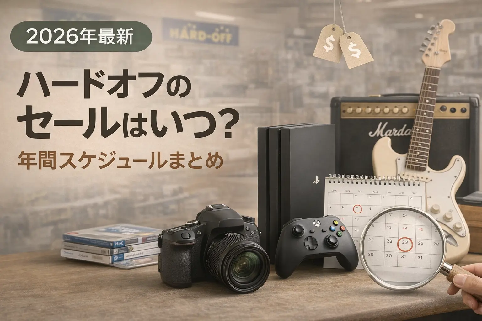 【2026年最新】ハードオフのセールはいつ？年間スケジュールまとめ