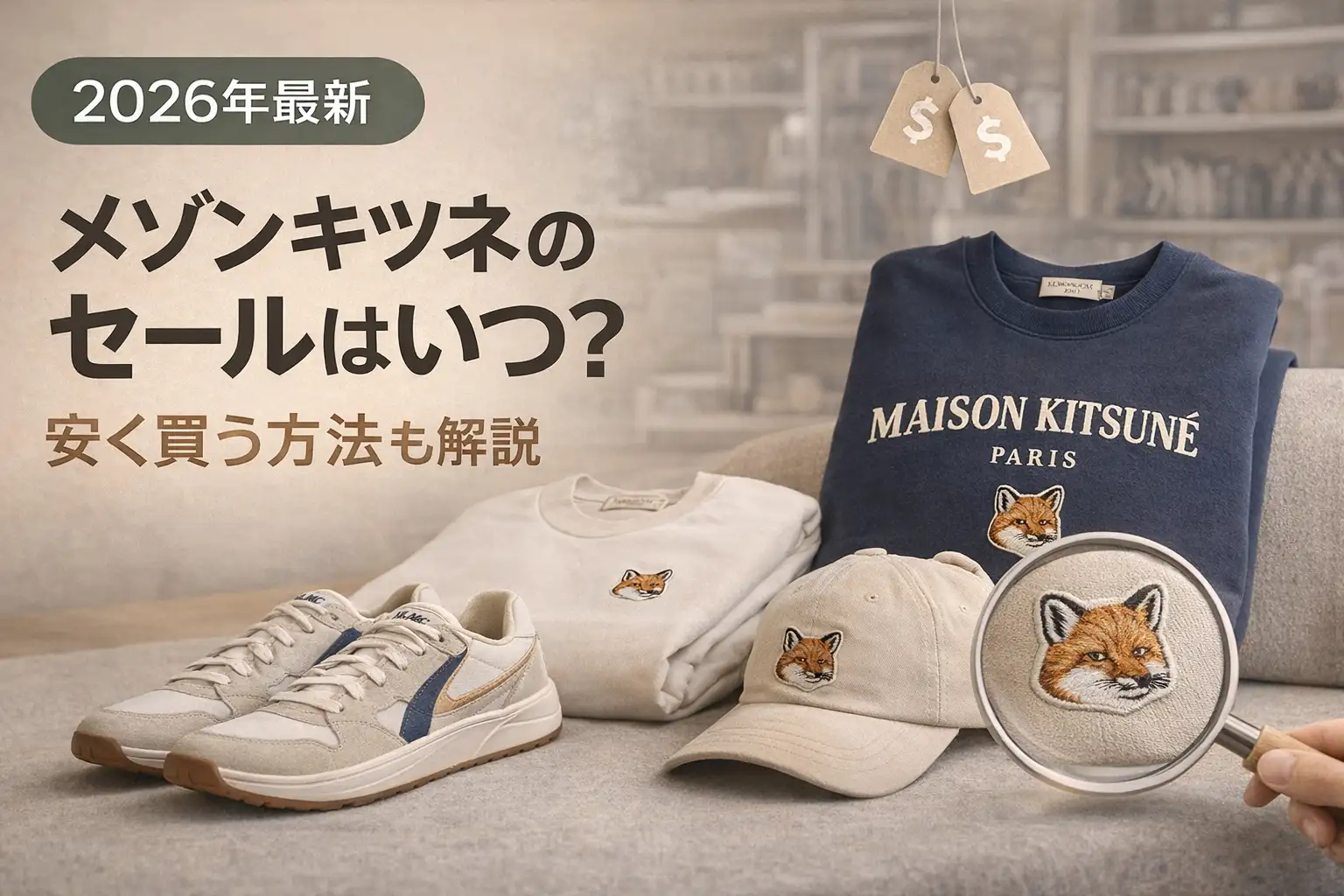 【2026年最新】メゾンキツネ セールはいつ？安く買う方法も解説