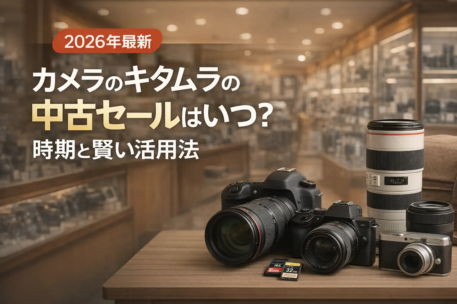【2026年最新】カメラのキタムラの中古セールはいつ？時期と賢い活用法
