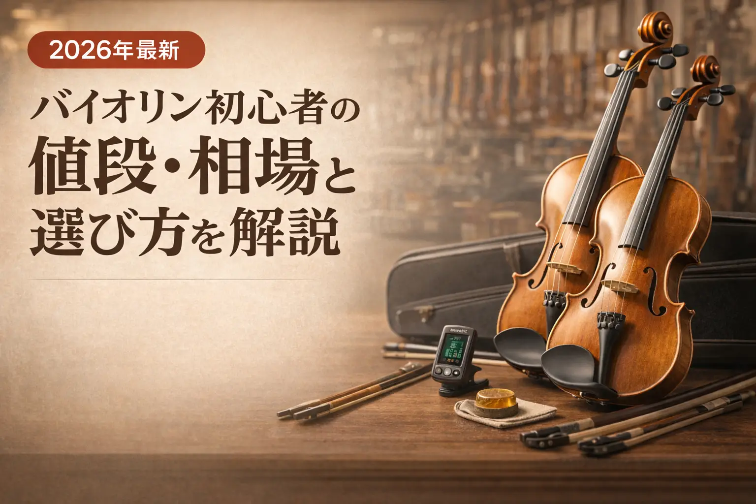 【2026年最新】バイオリン初心者の値段・相場と選び方を解説