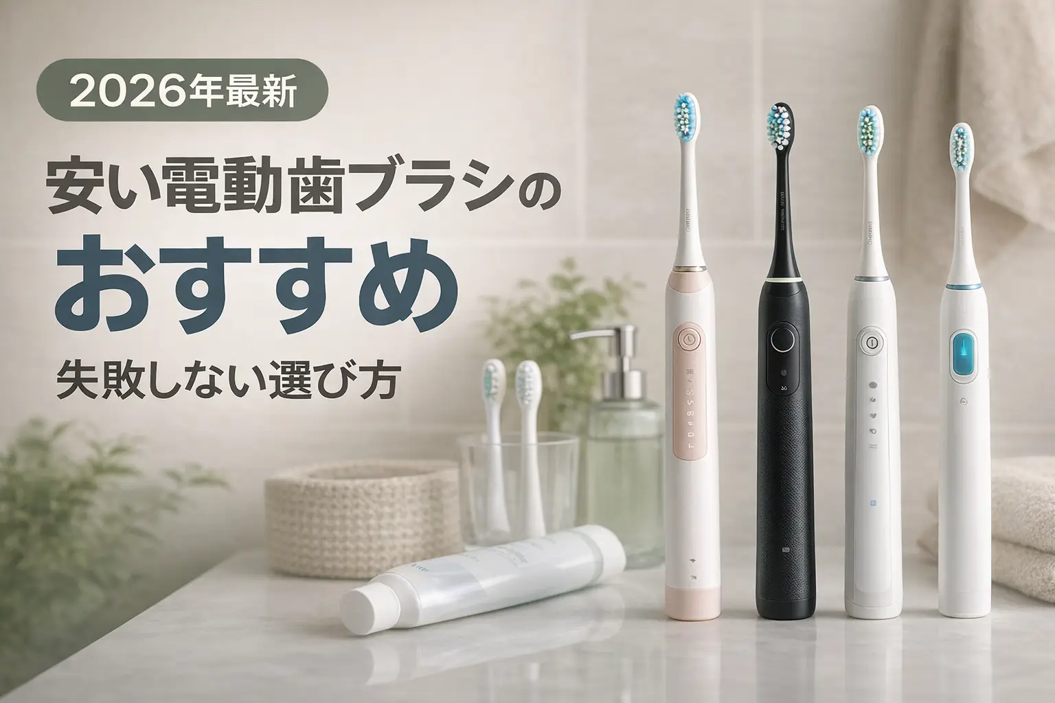 【2026年最新】安い電動歯ブラシのおすすめ｜失敗しない選び方