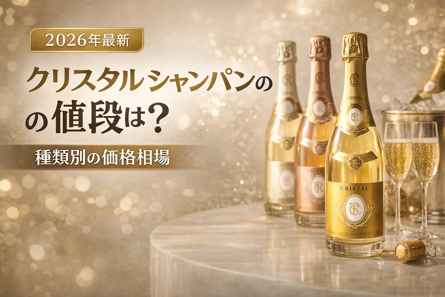 【2026年最新】クリスタルシャンパンの値段は？種類別の価格相場