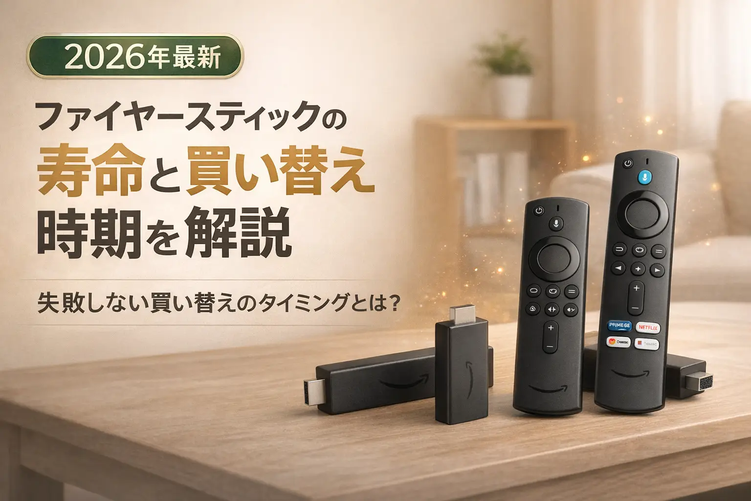 【2026年最新】ファイヤースティックの寿命と買い替え時期を解説