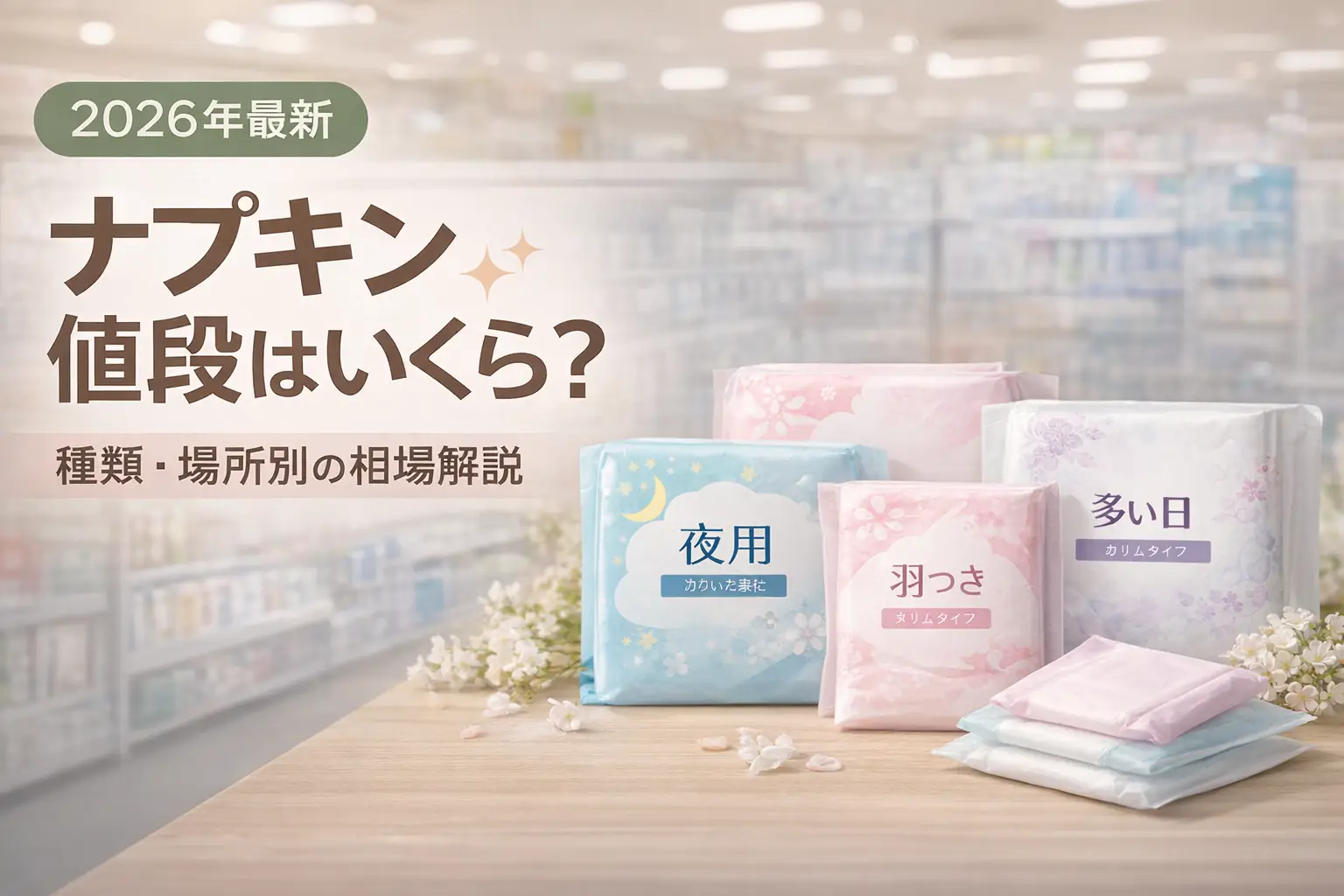 【2026年最新】ナプキン 値段はいくら？種類・場所別の相場解説