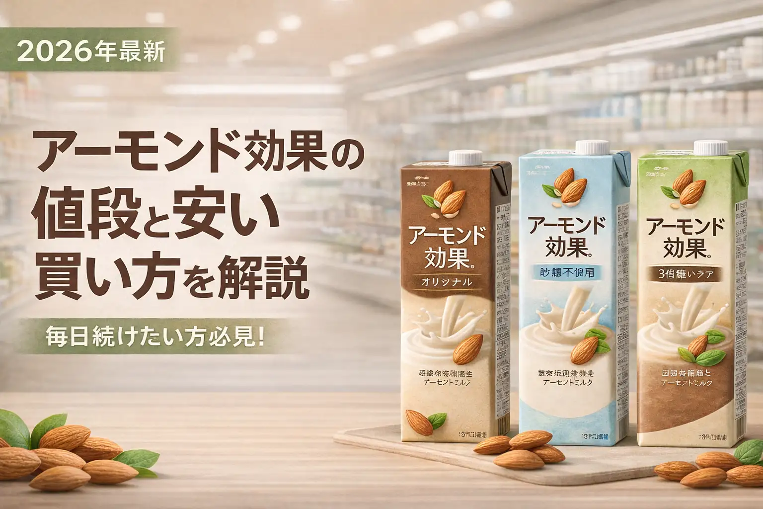 【2026年最新】アーモンド効果の値段と安い買い方を解説