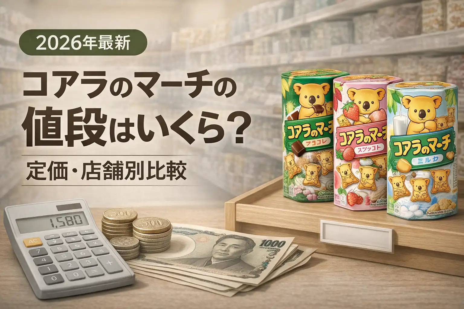 【2026年最新】コアラのマーチの値段はいくら？｜定価・店舗別比較